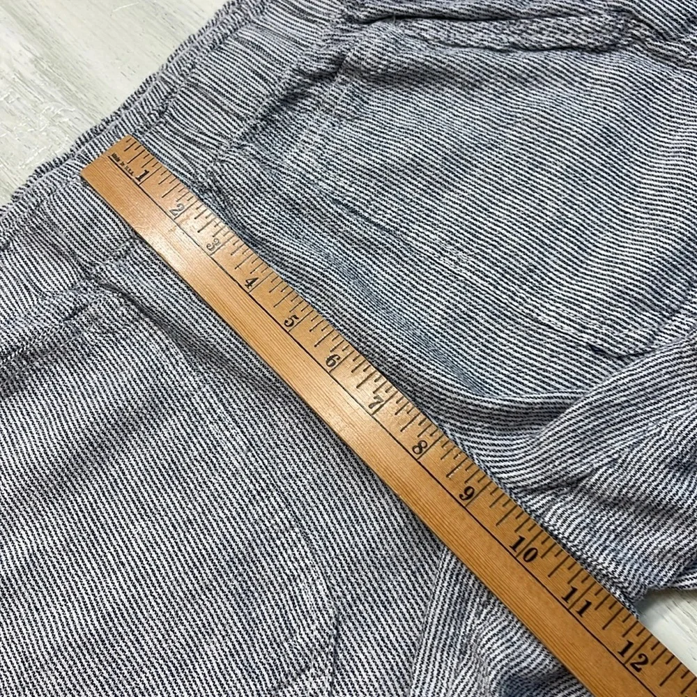 💚5/$25 SALE!💚 Briggs New York Blue Striped Linen Blend Cargo Short Sz S